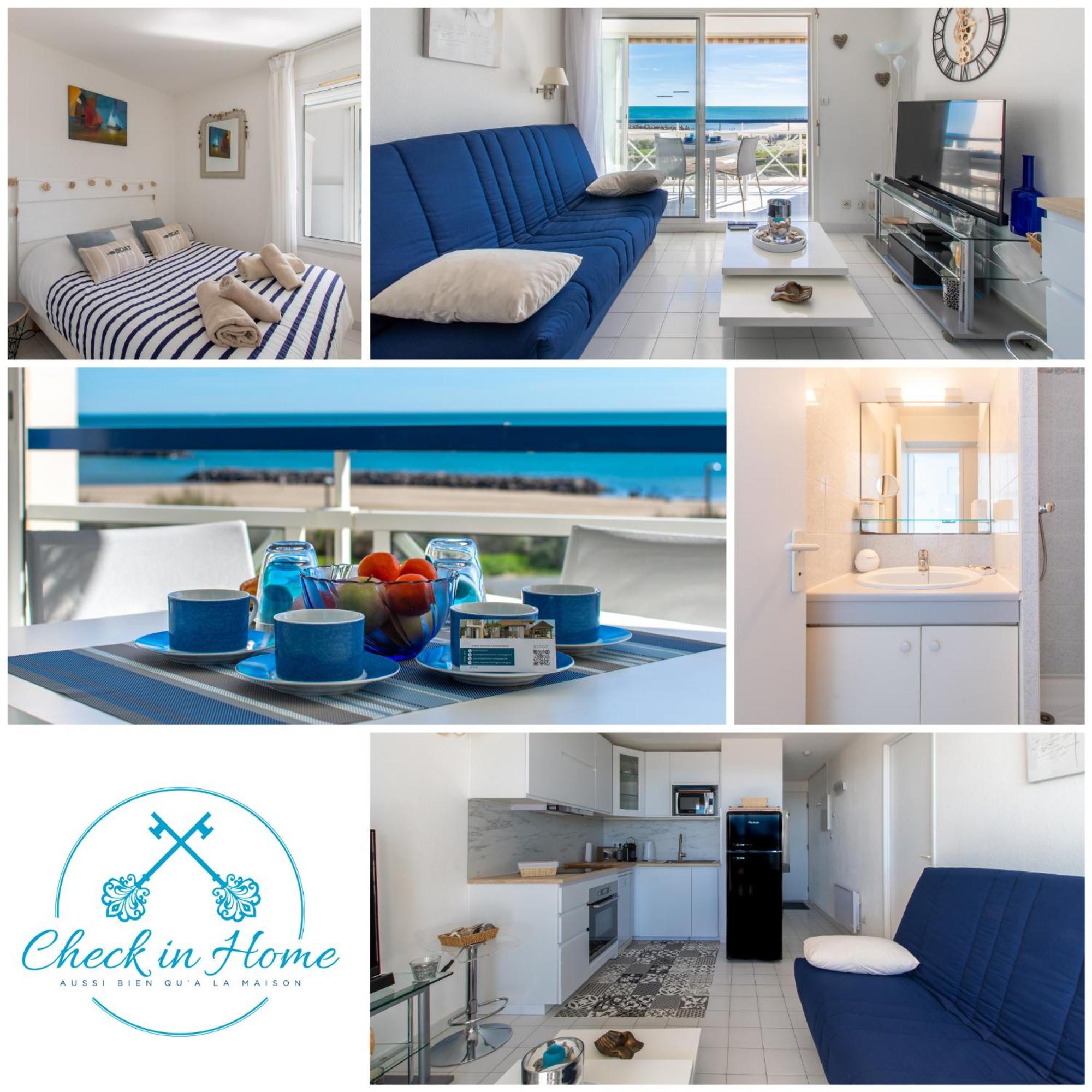L'Evasion Bleue * Wifi * Bord De Mer * Piscine * Agde Luaran gambar